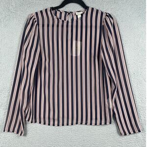 A New Day Sheer Blouse Long Sleeve Womens Size XS NWT